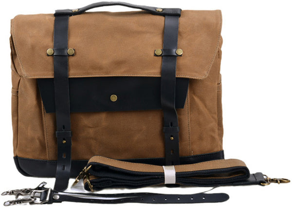 DEEPKEE original nubuck handmade full-grain genuine leather cowhide bag DEEPKEE®New Design Knight Bags, tail bags, riding equipment #9719