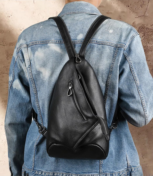 DEEPKEE original nubuck handmade full-grain genuine leather cowhide bag Deepkee Leather Unisex Dual-use Bag Backpack #SJ007