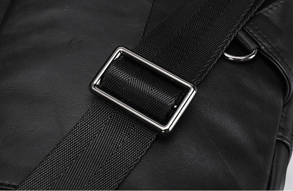 DEEPKEE original nubuck handmade full-grain genuine leather cowhide bag DEEPKEE LEATHER | Genuine Chest Crossbody Sling Bags NO.7589