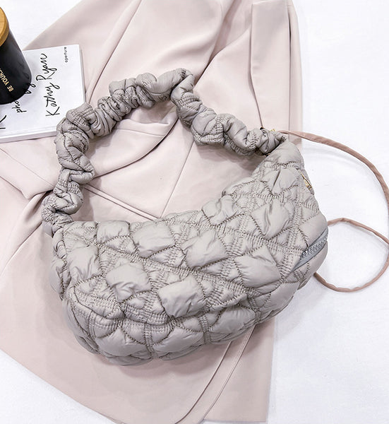 DEEPKEE original nubuck handmade full-grain genuine leather cowhide bag Gnocchi Bag Cross-Body Cozy Bag 雲朵包 WXQ-2