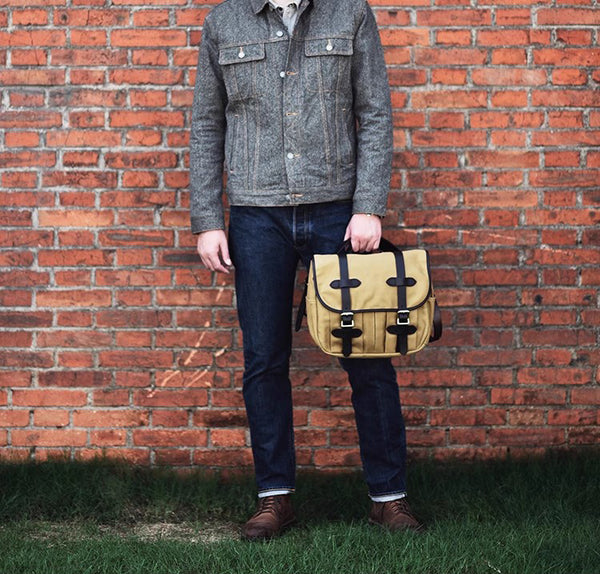 DEEPKEE original nubuck handmade full-grain genuine leather cowhide bag Portable Cycling Messenger Bags #70232