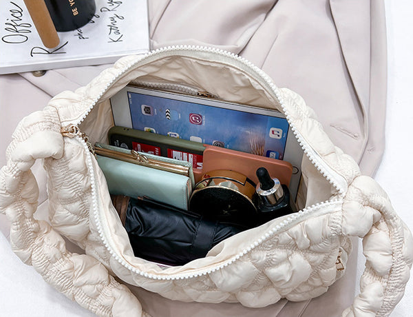 DEEPKEE original nubuck handmade full-grain genuine leather cowhide bag Gnocchi Bag Cross-Body Cozy Bag 雲朵包 WXQ-2