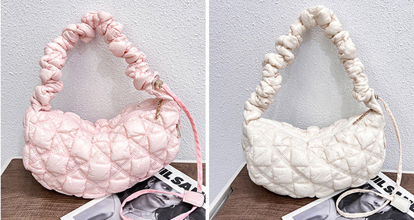 DEEPKEE original nubuck handmade full-grain genuine leather cowhide bag Gnocchi Bag Cross-Body Cozy Bag 雲朵包 WXQ-2