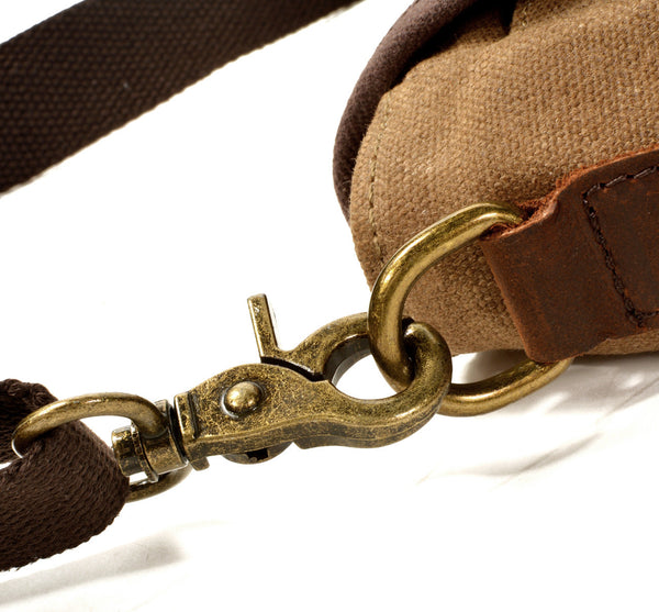 DEEPKEE original nubuck handmade full-grain genuine leather cowhide bag Deepkee HANDMADELeather Crossbody Sling Bag #6070