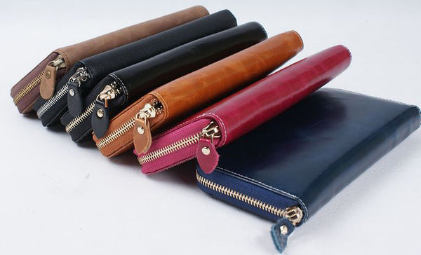 DEEPKEE original nubuck handmade full-grain genuine leather cowhide bag DEEPKEEE HANDMADE | Oil Wax Leather Wallet No.3315