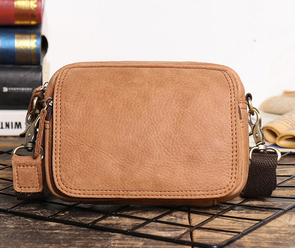 DEEPKEE original nubuck handmade full-grain genuine leather cowhide bag The Satchel Bag #S1242-1