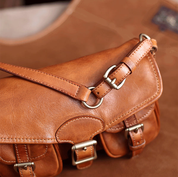 DEEPKEE original nubuck handmade full-grain genuine leather cowhide bag DEEPKEE HANDMADE LEATHER Cite bag #31017