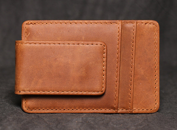 DEEPKEE original nubuck handmade full-grain genuine leather cowhide bag DEEPKEEE LEATHER | Minimalist RFID Blocking, Credit Card Holder For Men & Women No.J033