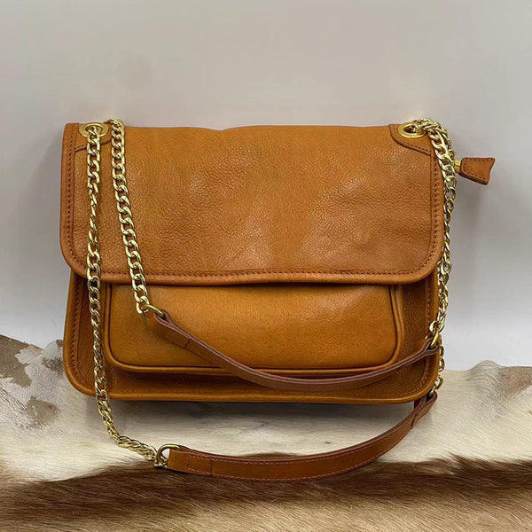 DEEPKEE original nubuck handmade full-grain genuine leather cowhide bag Handmade Evening Bag 21169