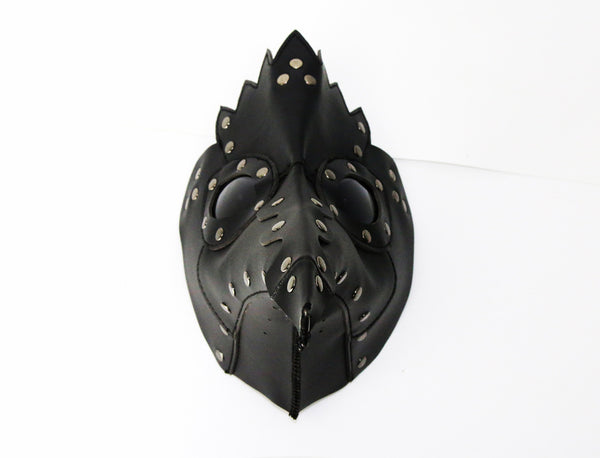 DEEPKEE original nubuck handmade full-grain genuine leather cowhide bag Deepkee Leather Punk Party Plague Dr. Beak Mask#FHG063