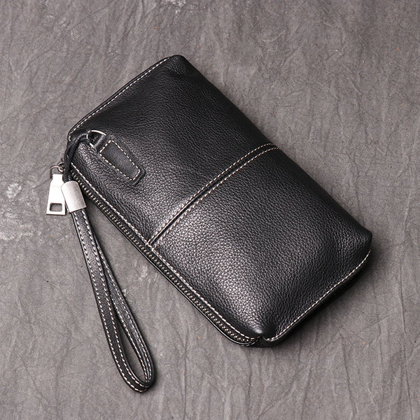 DEEPKEE original nubuck handmade full-grain genuine leather cowhide bag DEEPKEE LEATHER | Soft Cowhide Wallet No.1989