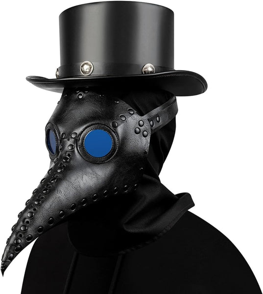 DEEPKEE original nubuck handmade full-grain genuine leather cowhide bag Deepkee Plague Doctor Bird Mask Headgear Novelty Masks #FPBM080