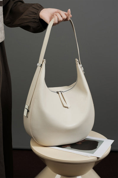 DEEPKEE original nubuck handmade full-grain genuine leather cowhide bag Handmade Leather Simple Style Underarm Bag #2782