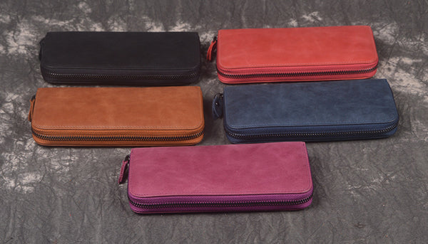 DEEPKEE original nubuck handmade full-grain genuine leather cowhide bag DEEPKEE HANDMADE | Archaize Oiled Leather Clutches No.3315_1