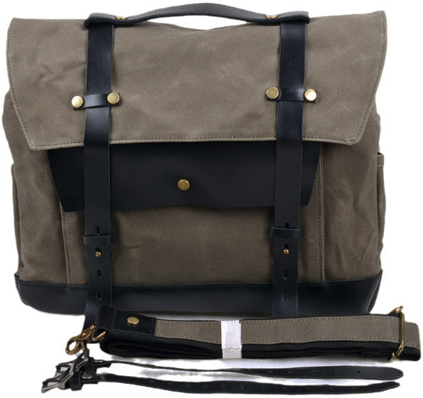 DEEPKEE original nubuck handmade full-grain genuine leather cowhide bag DEEPKEE®New Design Knight Bags, tail bags, riding equipment #9719