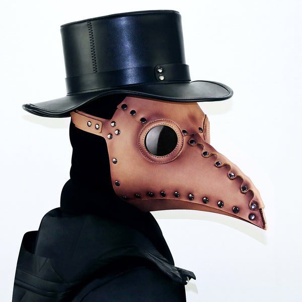 DEEPKEE original nubuck handmade full-grain genuine leather cowhide bag Deepkee Steampunk Medieval Plague Beak Mask #HG65005