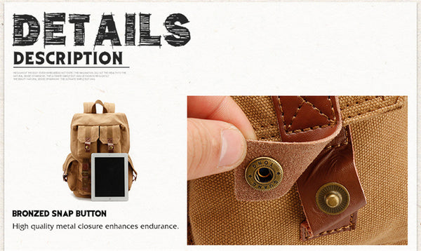 DEEPKEE original nubuck handmade full-grain genuine leather cowhide bag Casual Retro Photography Backpack Bag #F1233