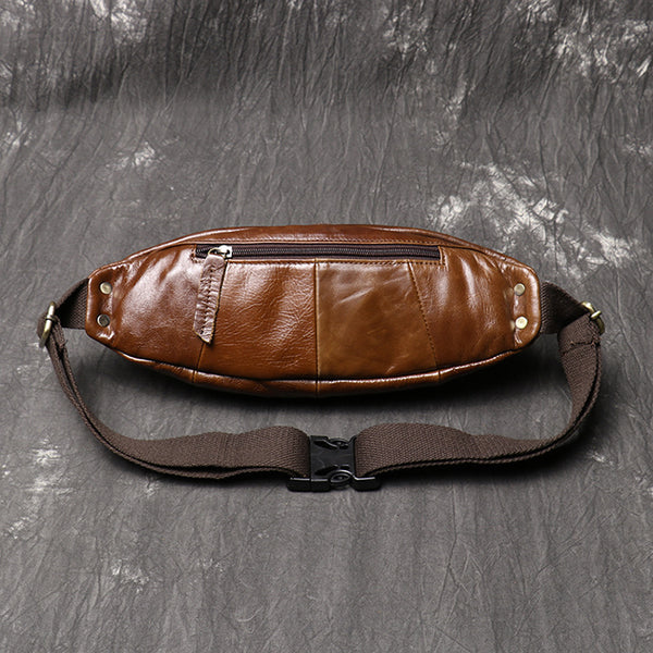 DEEPKEE original nubuck handmade full-grain genuine leather cowhide bag Alexis Sling Pack Bags No.J001
