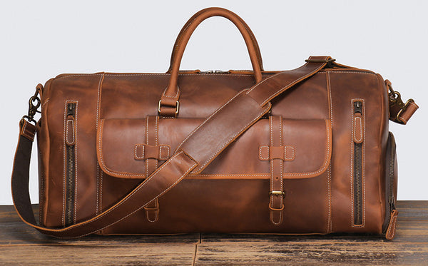 DEEPKEE original nubuck handmade full-grain genuine leather cowhide bag DEEPKEE HANDMADE | ADOLF LEATHER DUFFLE No.1188-1