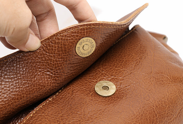 DEEPKEE original nubuck handmade full-grain genuine leather cowhide bag THE FLUTTER SLING HANDBAG No.30021