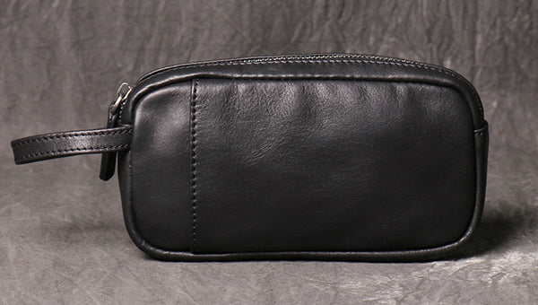 DEEPKEE original nubuck handmade full-grain genuine leather cowhide bag DEEPKEE HANDMADE | Unisex Basic Leather Clutches No.30041