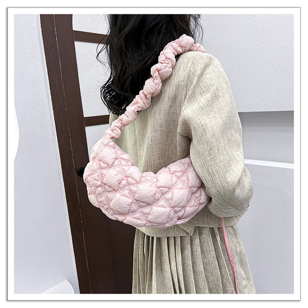 DEEPKEE original nubuck handmade full-grain genuine leather cowhide bag Gnocchi Bag Cross-Body Cozy Bag 雲朵包 WXQ-2