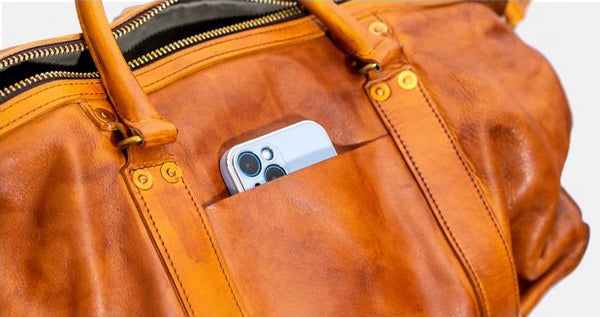 DEEPKEE original nubuck handmade full-grain genuine leather cowhide bag Weekender Bag LB6759