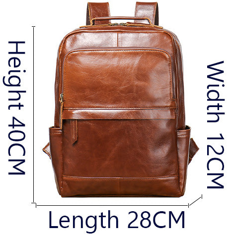 DEEPKEE original nubuck handmade full-grain genuine leather cowhide bag The Executive Duffel Backpack #0825-2