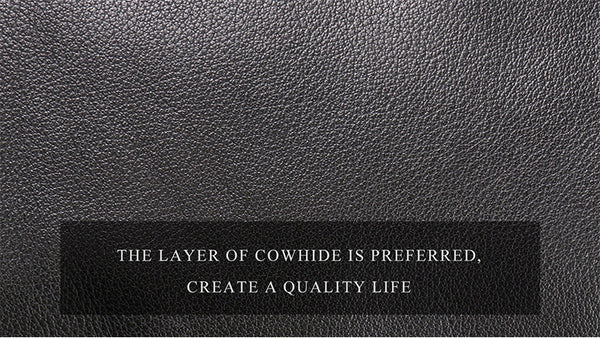 DEEPKEE original nubuck handmade full-grain genuine leather cowhide bag Adrian Zippered Bag No.3726