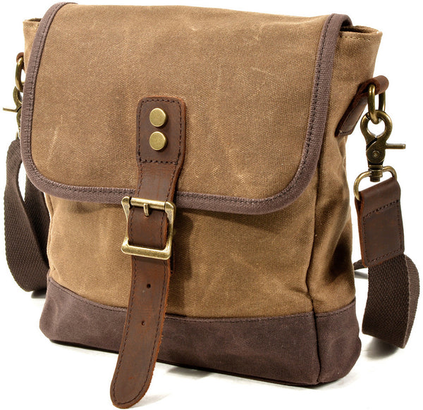 DEEPKEE original nubuck handmade full-grain genuine leather cowhide bag Deepkee HANDMADELeather Crossbody Sling Bag #6070