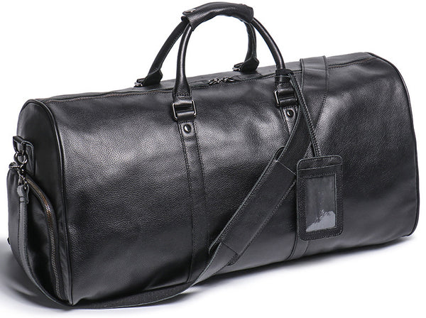 DEEPKEE original nubuck handmade full-grain genuine leather cowhide bag DEEPKEE HANDMADE | Bryan Leather Duffle Bag No.30004