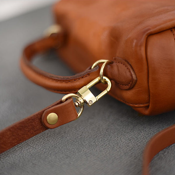 DEEPKEE original nubuck handmade full-grain genuine leather cowhide bag DEEPKEE Vegetable Tanned Cowhide Niche Premium Hand Small Square Bag #231006