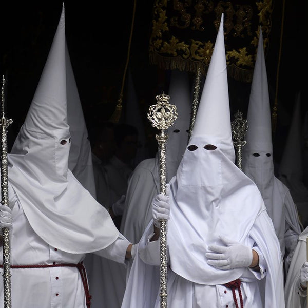 DEEPKEE original nubuck handmade full-grain genuine leather cowhide bag Penitentes Initiation hood punk witch's hat #FHT008