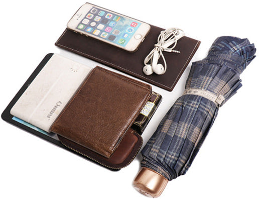 DEEPKEE original nubuck handmade full-grain genuine leather cowhide bag Advanced Sling bag No.30177