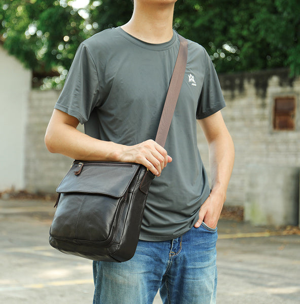 DEEPKEE original nubuck handmade full-grain genuine leather cowhide bag DEEPKEE handmade leather satchel #819