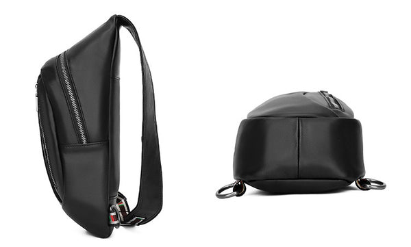 DEEPKEE original nubuck handmade full-grain genuine leather cowhide bag Deepkee Handcraft Cowhide Crossbody Sling Diagonal Bag #4022