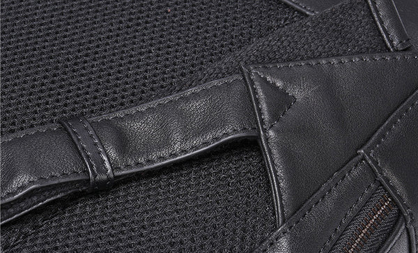 DEEPKEE original nubuck handmade full-grain genuine leather cowhide bag DEEPKEE real LEATHER Crocodile Design Style Cowhide Backpack #1269