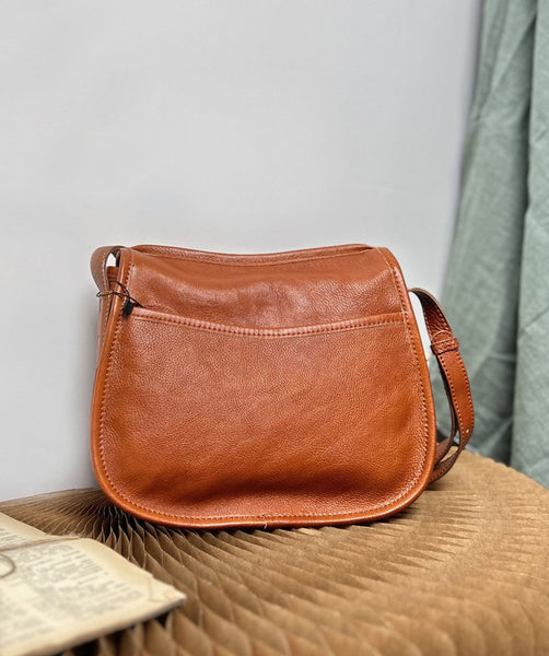 DEEPKEE original nubuck handmade full-grain genuine leather cowhide bag Leather Saddle Satchel Bag #1109