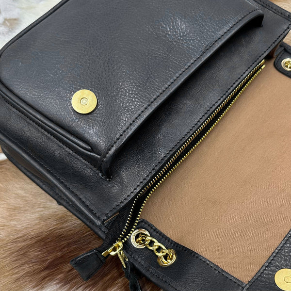 DEEPKEE original nubuck handmade full-grain genuine leather cowhide bag Handmade Evening Bag 21169