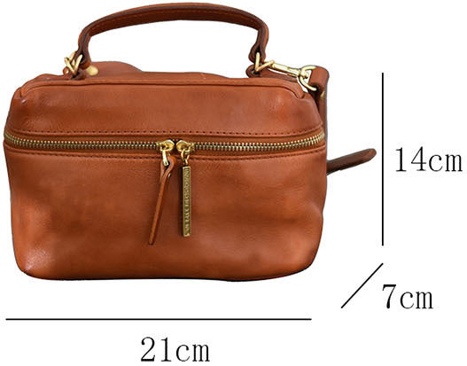 DEEPKEE original nubuck handmade full-grain genuine leather cowhide bag DEEPKEE Vegetable Tanned Cowhide Niche Premium Hand Small Square Bag #231006