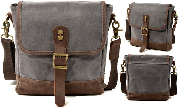 DEEPKEE original nubuck handmade full-grain genuine leather cowhide bag Deepkee HANDMADELeather Crossbody Sling Bag #6070