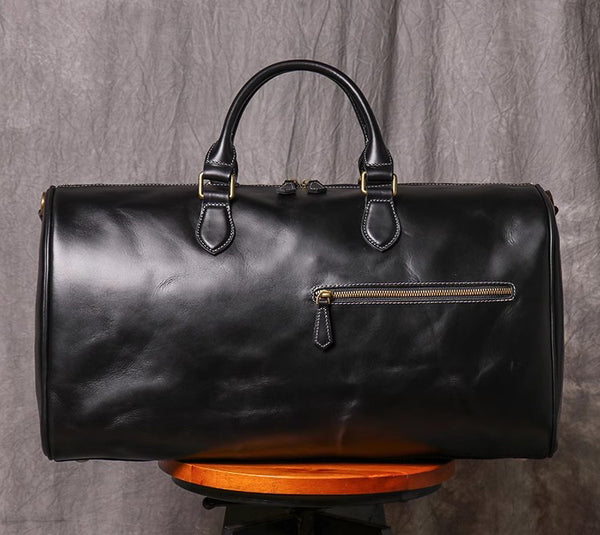 DEEPKEE original nubuck handmade full-grain genuine leather cowhide bag DEEPKEE LEATHER | Kenneth Genuine Leather Cross Duffel Bag No.30020