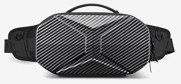 DEEPKEE original nubuck handmade full-grain genuine leather cowhide bag Sling Bag Hard Shell Crossbody Bag Waterproof Short Trip USB Charging Port Teenage 10L No.9509