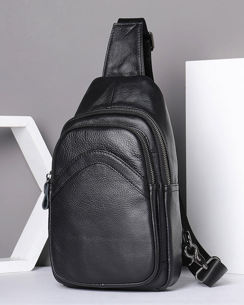 DEEPKEE original nubuck handmade full-grain genuine leather cowhide bag Deepkee Handcraft Crossbody Sling Bags #9000