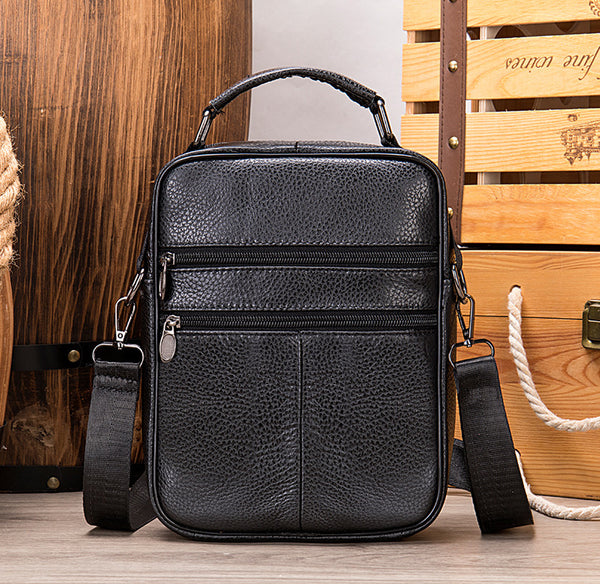 DEEPKEE original nubuck handmade full-grain genuine leather cowhide bag Deepkee Handcraft Cowhide Crossbody Side Bag #6037