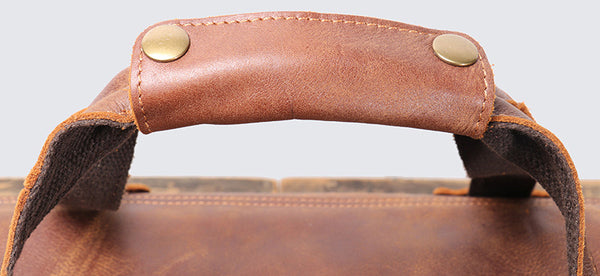 DEEPKEE original nubuck handmade full-grain genuine leather cowhide bag Marty Nubuck Duffle Bag No.S1618