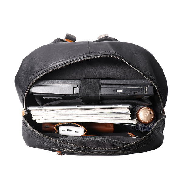 DEEPKEE original nubuck handmade full-grain genuine leather cowhide bag The Cowhide Travel Backpack #1788