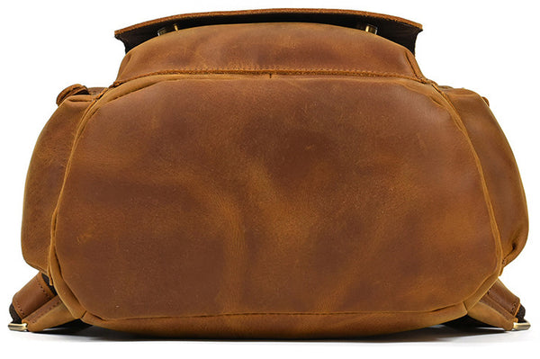 DEEPKEE original nubuck handmade full-grain genuine leather cowhide bag DEEPKEE LEATHER | The Hagen Leather Vintage Backpack G240