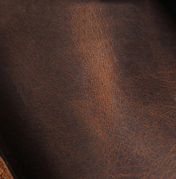 DEEPKEE original nubuck handmade full-grain genuine leather cowhide bag Crazy Horse Leather Crossbody Pack Messenger Bag #7055B