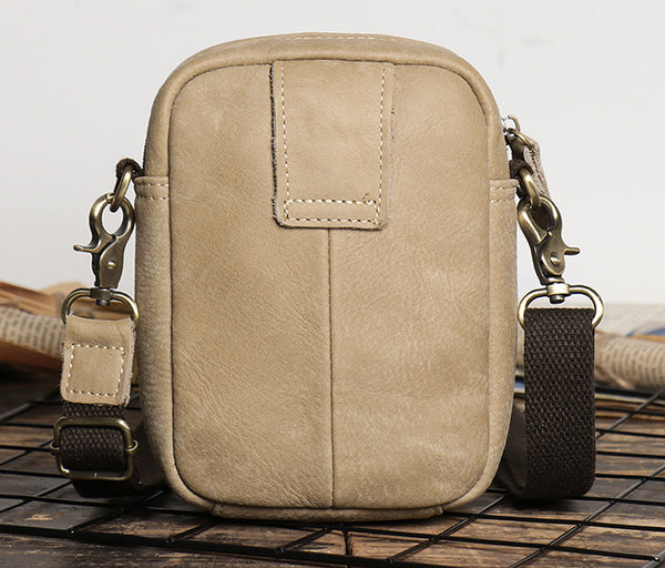 DEEPKEE original nubuck handmade full-grain genuine leather cowhide bag 2 in 1 Shoulder Bag,Genuine Leather Crossbody Waist Belt Bag No.8133